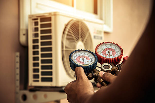 Professional Hvac technician working in Stovall, NC